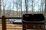 BBQ with great seasonal views of Lake Burton